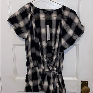 NWT plaid t shirt